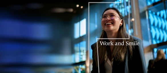 work and smile banner